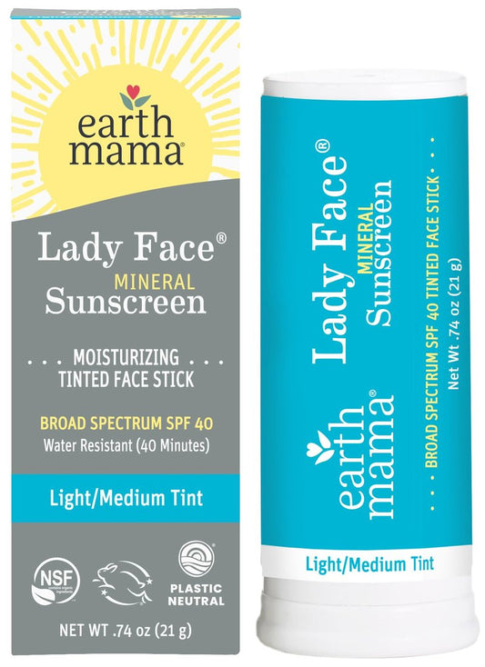 Lady Face Tinted Mineral Sunscreen Stick SPF