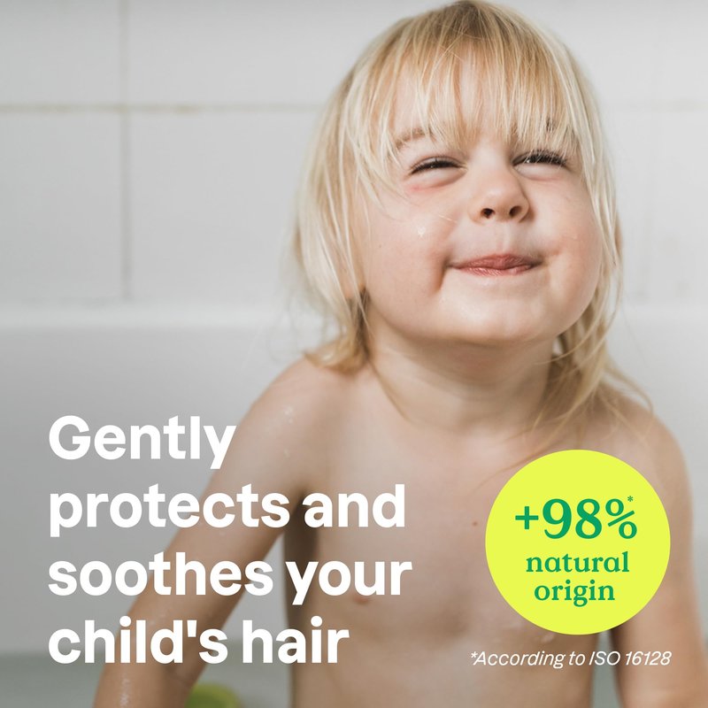 ATTITUDE Hair Conditioner for Kids, Dermatologically Tested Products, Plant- and Mineral-Based Detangler, Vegan, Blueberry, 8 Fl Oz