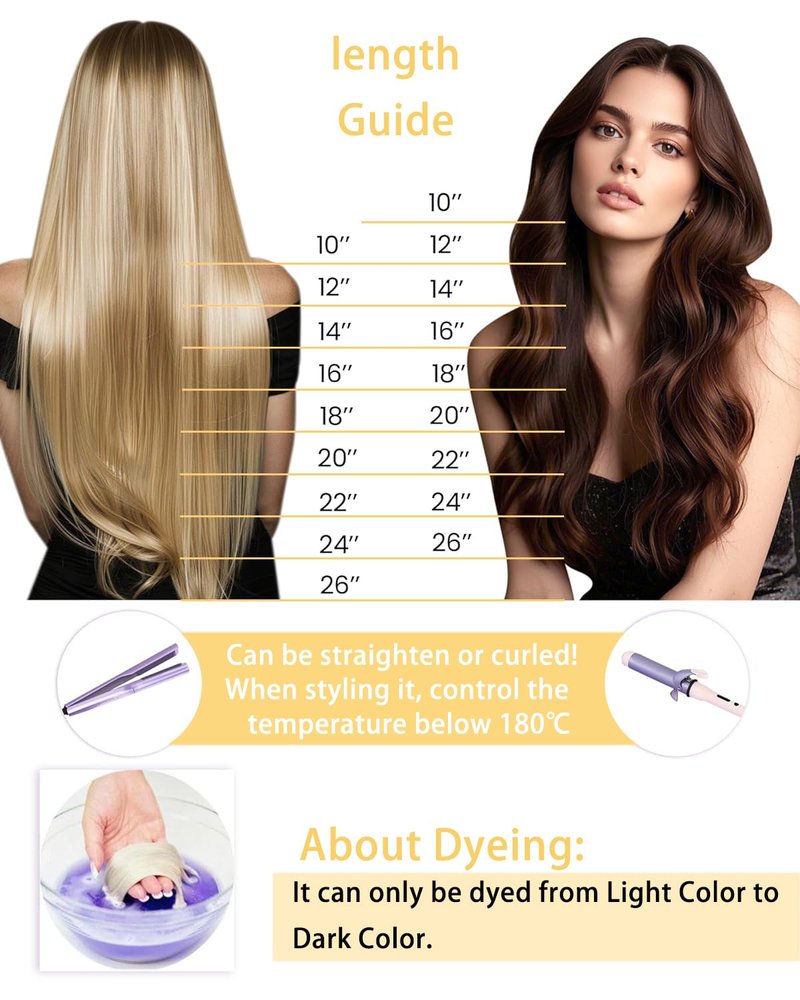 Hetto Weft Hair Extensions Human Hair Ash Blonde Highlighted Bleach Blonde Sew in for Office Heat Resistant Bundles 14 in 80g