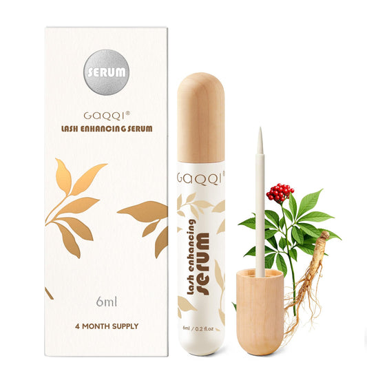 Lash Serum for Eyelash Growth, Eyelash Serum for Longer, Fuller & Stronger Lashes, With Natural Formula for Sensitive Eyes, Prostaglandin-Free, Vegan & Cruelty-Free （6ml）