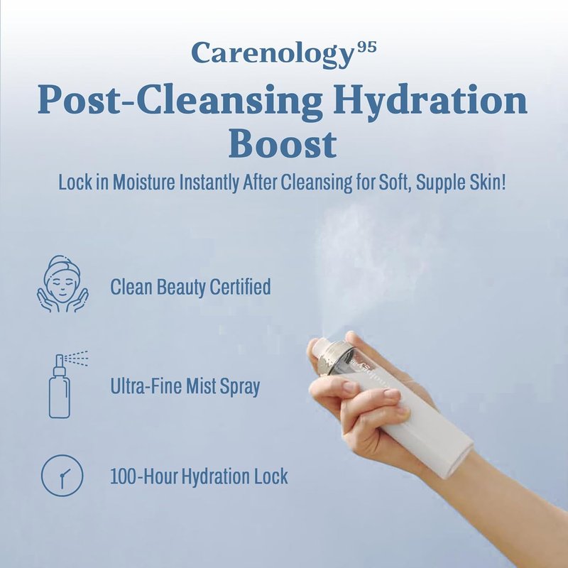 Carenology RE:BLUE Balancing Cream-In-Mist - Hydrating Facial Spray 4.05 FL OZ | 120 ml