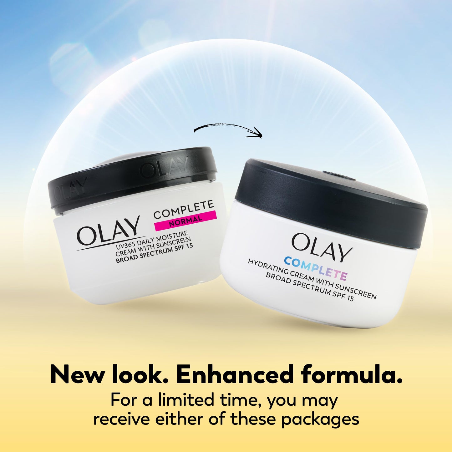 Olay Face Moisturizer Complete All Day UV Moisture Cream with Sunscreen SPF 15, Normal Skin, 2 Fl Oz (Pack of 3)