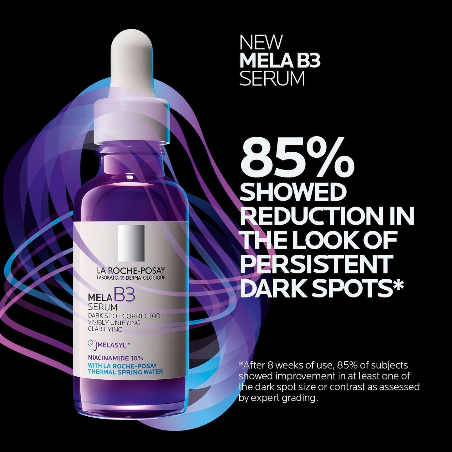 Bundle of La Roche-Posay Mela B3 Serum, Dark Spot Corrector With Melasyl + 10% Niacinamide + Mela B3 Gel Cleanser, Anti Aging Face Wash + Mela B3 UV Daily Sunscreen, Face Moisturizer With SPF 30