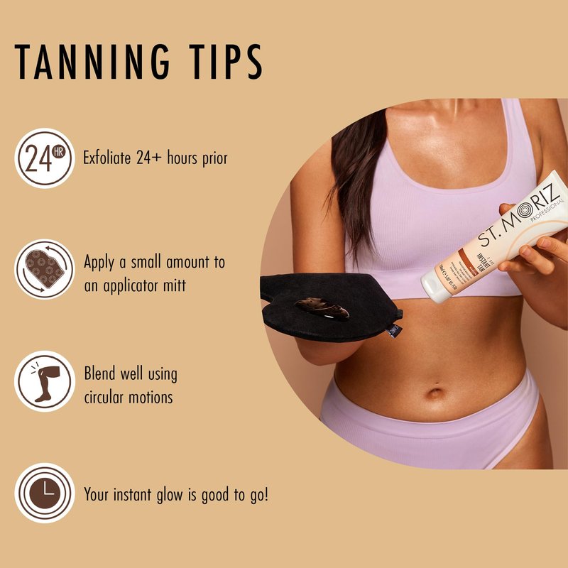 St. Moriz Professional Medium Instant Tan – 1 Day Wash-Off Fake Tan Lotion with Aloe Vera & Vitamin E – Fast-Drying, Transfer-Resistant, Vegan, 150ml