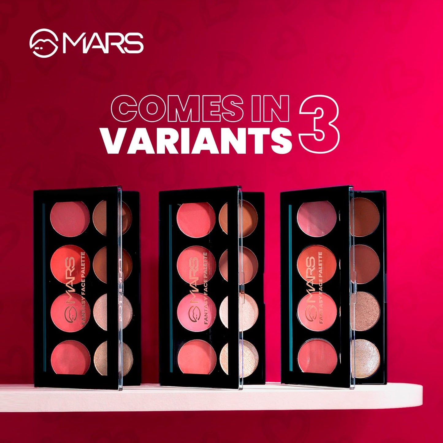 Mars Fantasy Face Palette Blushes, Highlighters and Bronzer, 20g (FP01-01)