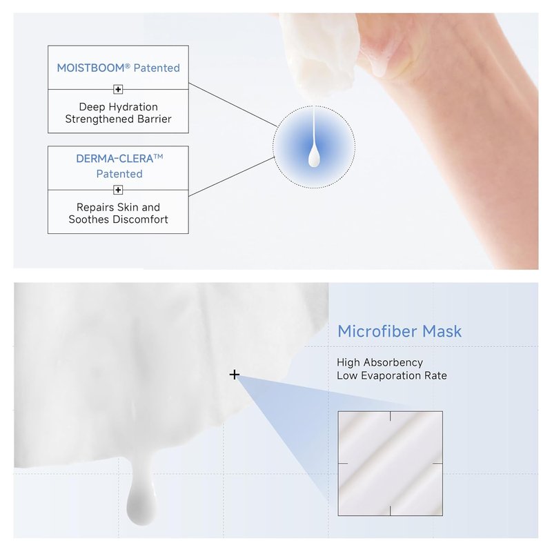 Korean Brightening Cream Face Mask - Dark Spot Correcting & Hydrating | 5 Sheets, Gentle for Sensitive Skin