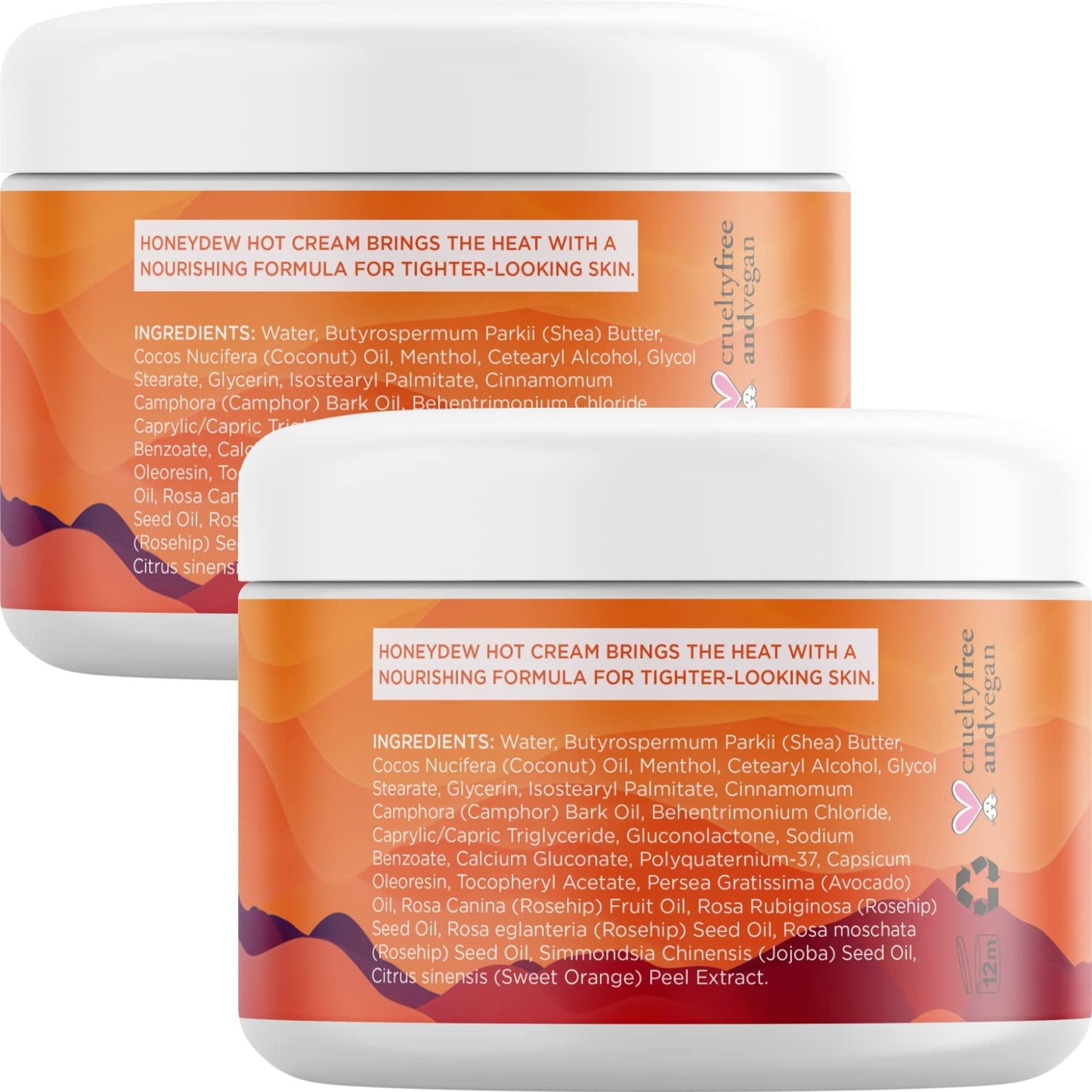 Anti Cellulite Cream and Massage Oil - Skin Firming Hot Cream Pack of 2 and Cellulite Oil for Men and Women with Essential Oils - Advanced Cellulite Massage Oil and Cream for Thighs and Butt