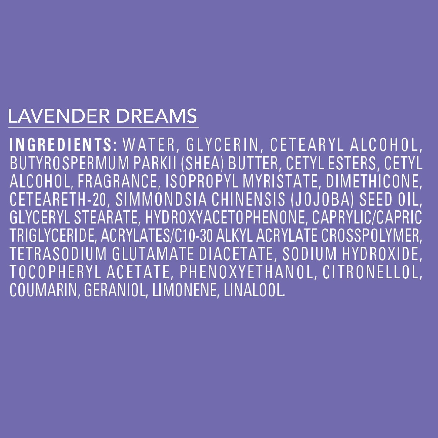 Jergens Shea Fusion Lavender Dreams Body Lotion, Scented Lotion, Moisturizer with Shea Butter and Vitamin E, 14 Fl Oz