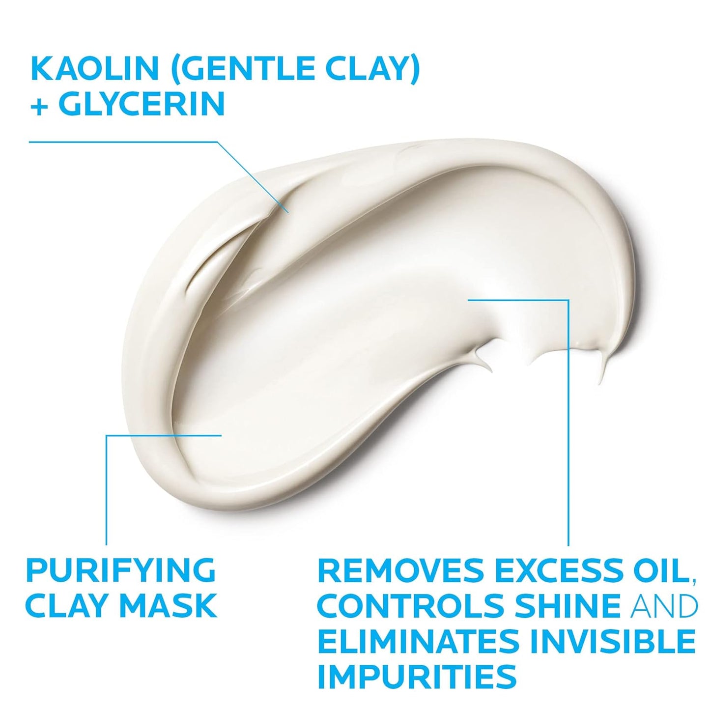 La Roche-Posay Effaclar Clay Face Mask for Oily Skin - Unclogs Pores & Controls Shine