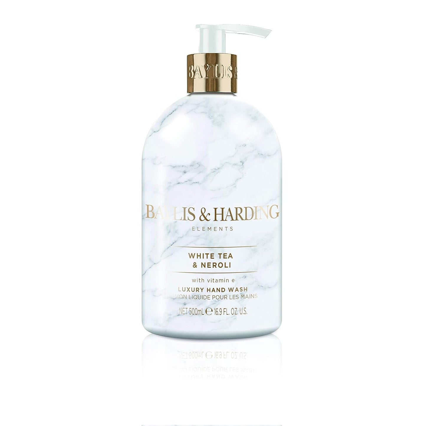 Baylis & Harding Liquid Hand Soap - White Tea & Neroli Scent | 16.9oz Dispenser (3-Pack)