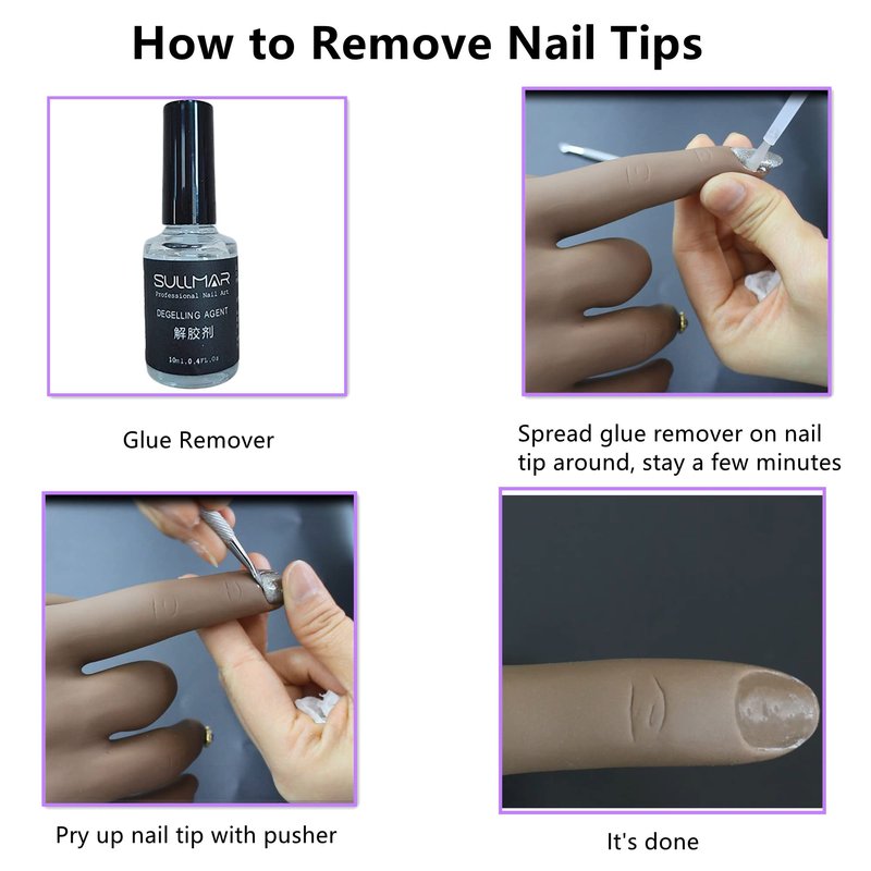Practice Hand Kit for Acrylic Nails Fake Hand for Fake Nails Practice Hand and C- Clamp Holder Nail Mannequin Hand for Acrylic Kit Hand Practicing for Acrylic Nails (Dark Hand)