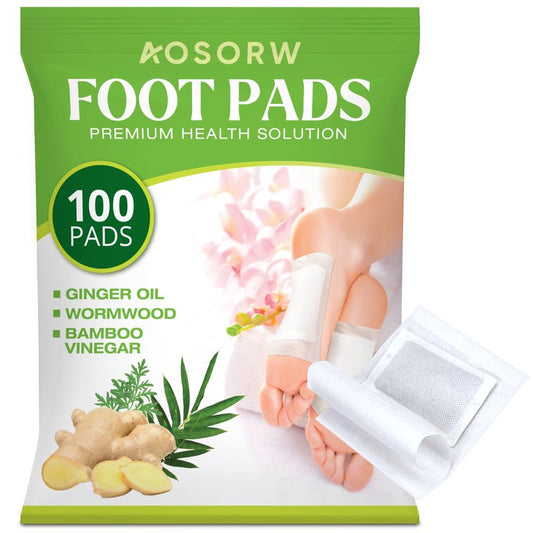 AOSORW Foot Care Pads - Daily Use Foot Patches - Easy-to-Apply Adhesive Pads for Personal Foot Care Routine - (Green, 100 Pads)