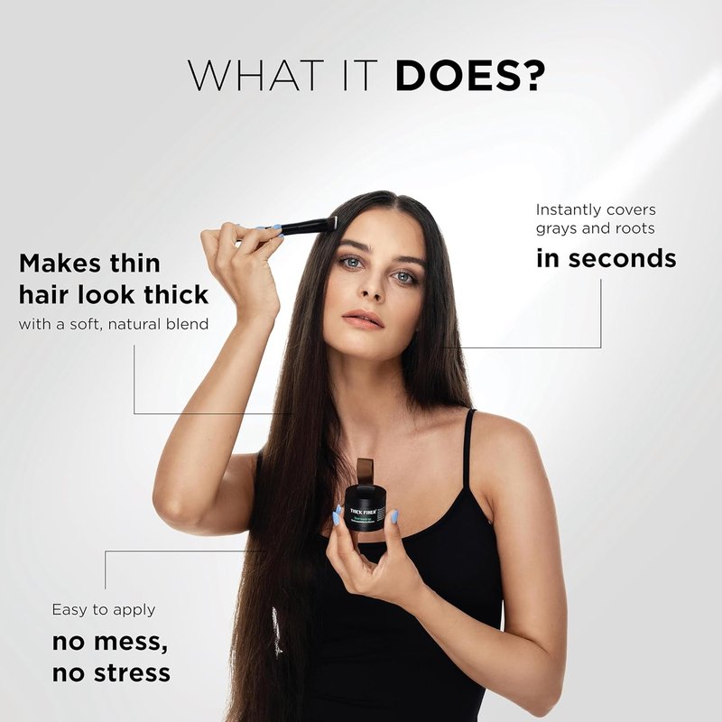 Root Touch Up Set - Hairline Concealer for Thin Hair | Water & Sweat Resistant, Medium Golden Brown