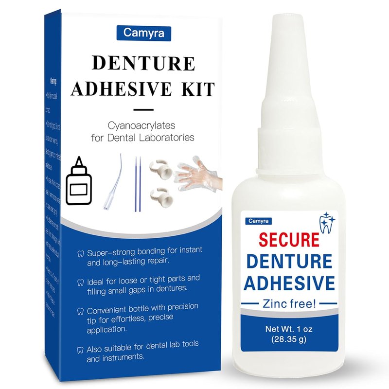 Instant Bonding Dental Glue - Super Strong Adhesive for Repairing Loose & Broken Teeth | 1 oz, Clear Color