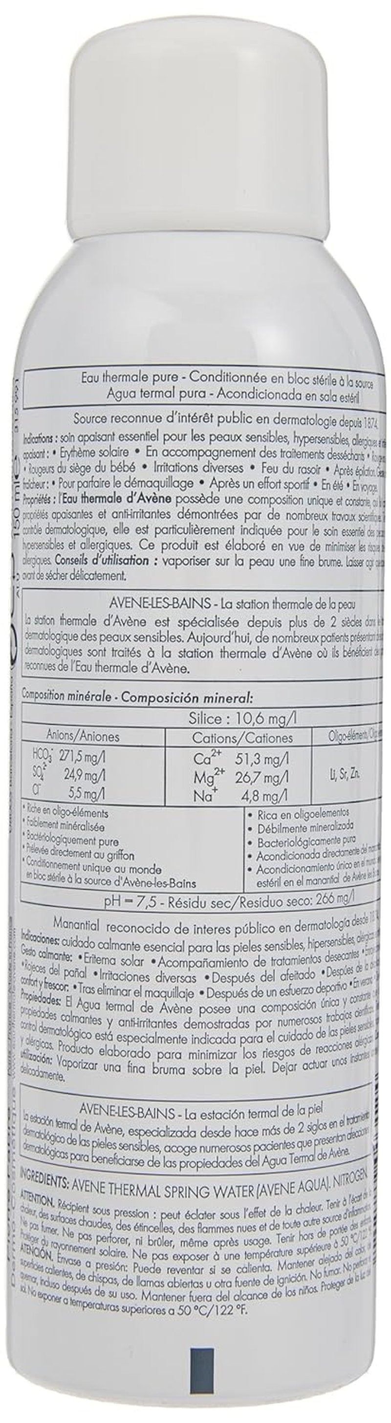 Avène Thermal Spring Water - Soothing Facial Mist Spray for Sensitive Skin | Hydrating & Calming 5.07 oz