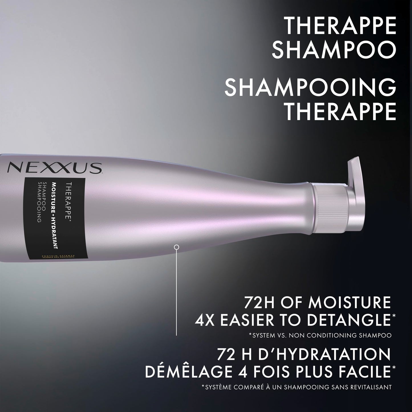 Nexxus Therappe Shampoo for Ultimate Moisture For Dry Hair Powered by POLYSOFT HYDRATOR Technology with Tri-lipids 13.5 oz