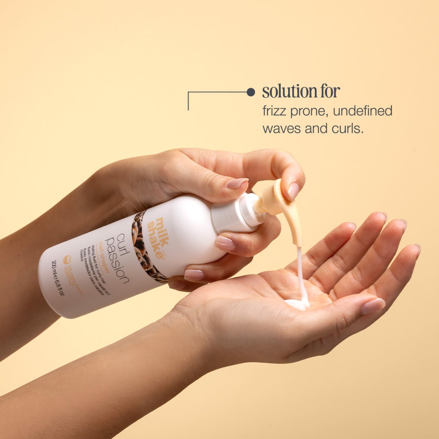 milk_shake Curl Passion Curl Shaper - Lifestyling Shaping Fluid for Curly Hair to Intensify Natural Texture | 6.8 fl oz (200 ml)