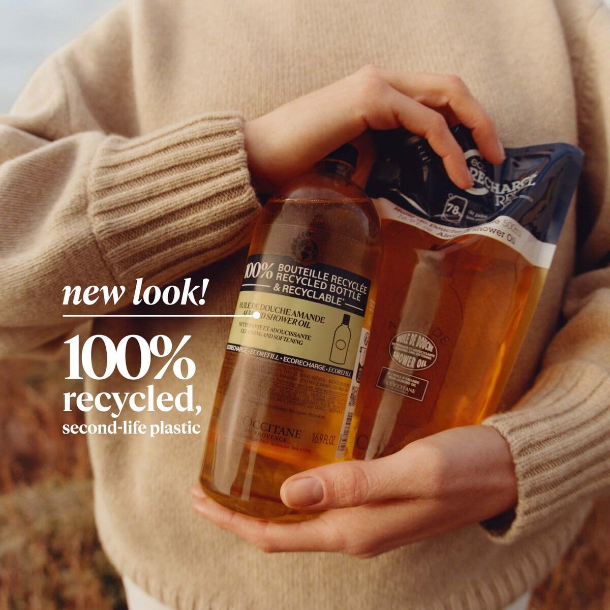 L'OCCITANE Almond Shower Oil Refill Duo