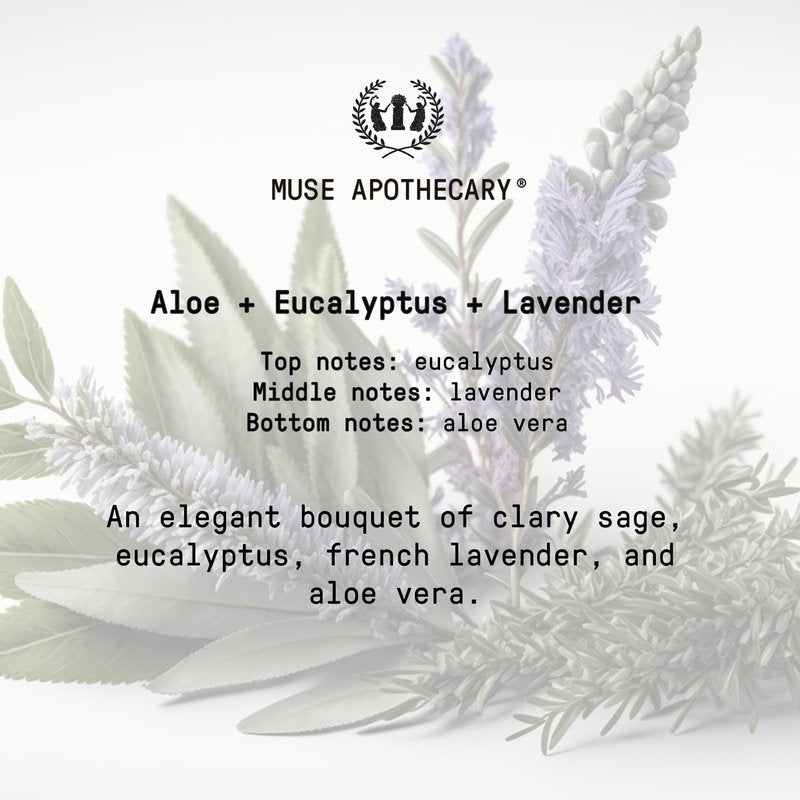 Muse Apothecary Hand Ritual - Aromatic and Nourishing Foaming Hand Soap, Infused with Natural Aromatherapy Essential Oils - USDA Certified Biobased - 11.5 oz, Aloe + Eucalyptus + Lavender