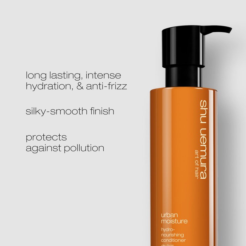 shu uemura art of hair Urban Moisture Hydro-Nourishing Deep Conditioner - Detangles, Smooths, and Reduces Frizz, Hydrates and Nourishes Dry Hair, Fights Pollution, 1.3 Fl Oz