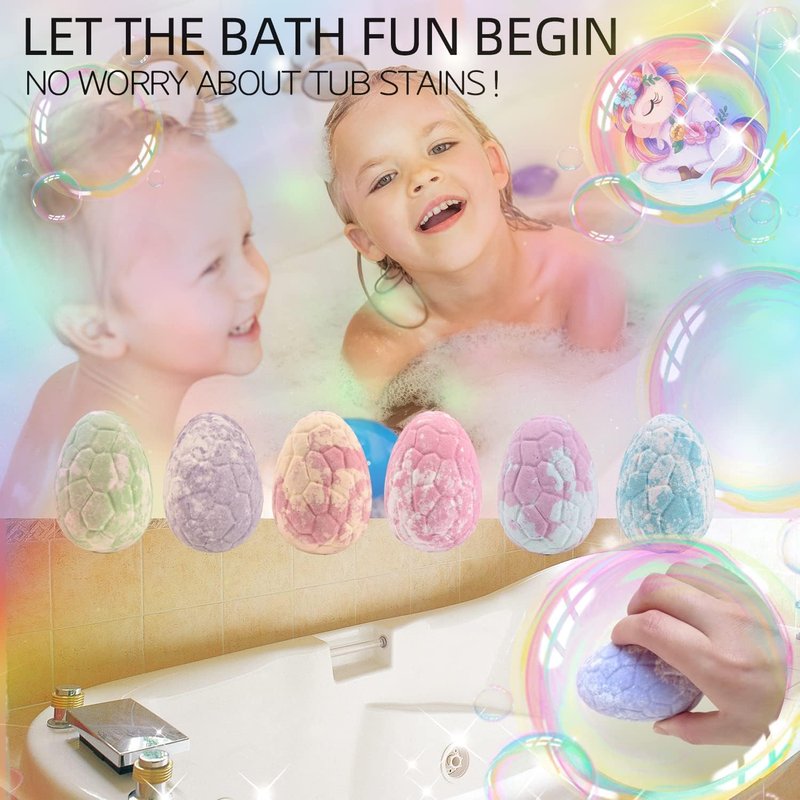 Bath Bombs for Kids with Toys Inside Bath Bombs for Girls with Surprise Inside Unicorn Bubble Bath Toys for Kids Ages 4-8 Gifts Girls Toys Age 4 5 6 7 8 Years Old Toddler Princess Birthday Gift
