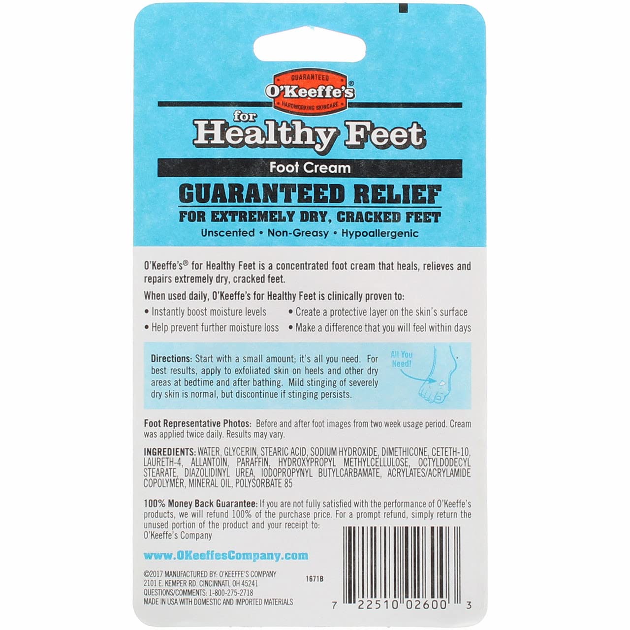 O'Keeffe's for Healthy Feet Foot Cream