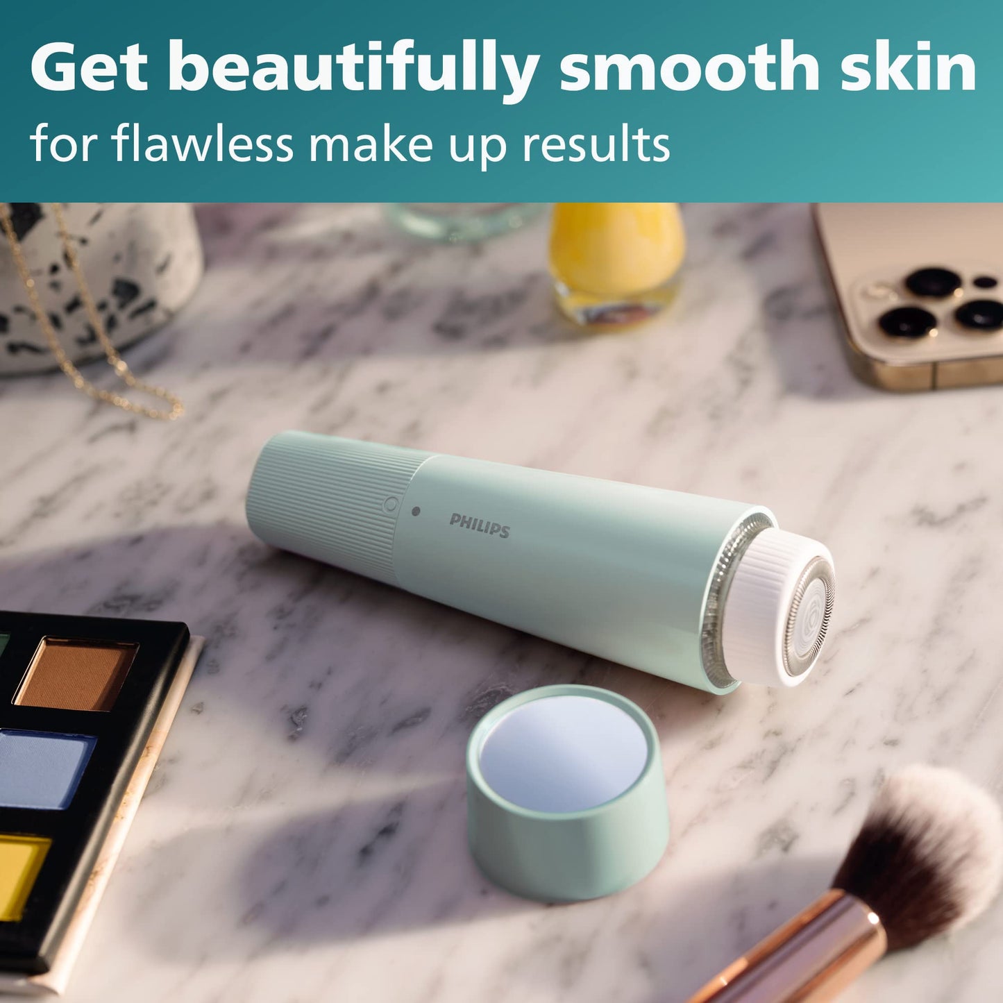 Philips Beauty Series 5000 Electric Shaver and Personal Groomer for Women, Cordless & Compact, Hypoallergenic Head, Gentle & Quick Hair Removal Easy Finishing Touch Ups