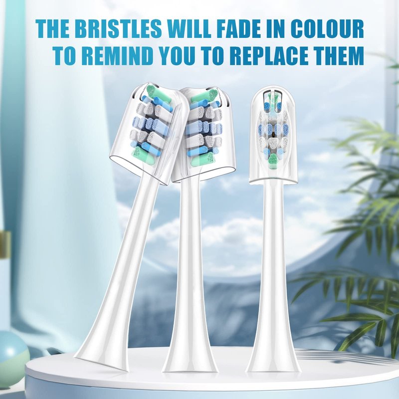 Replacement Toothbrush Heads for Philips Sonicare：8 Pack Soft Replacement Electric Brush Head Compatible with Phillips Sonicare Snap-on System