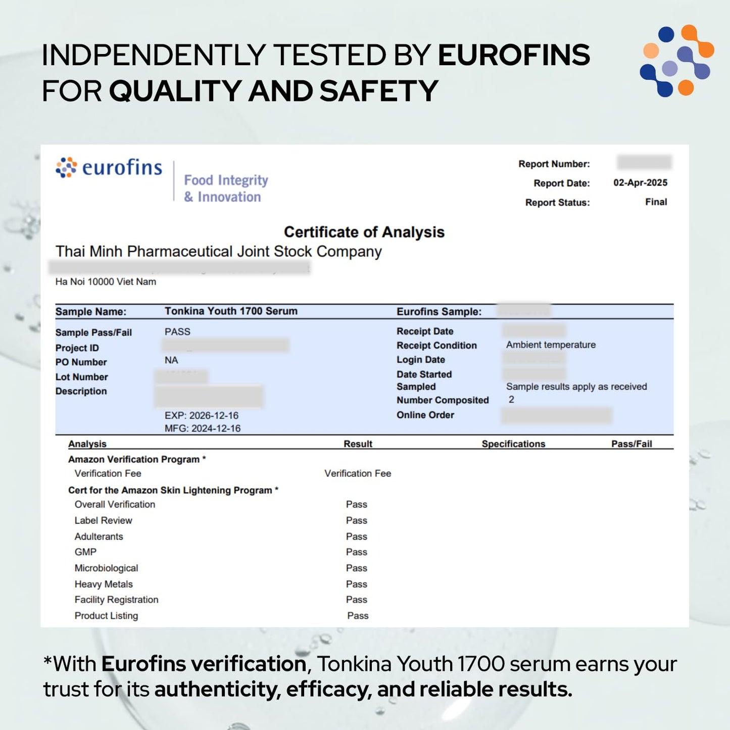 Tonkina Youth 1700 Bakuchiol Serum with Tranexamic Acid, Niacinamide, Hyaluronic Peptides & Vietnamses Ginseng, Brightening Retinol Alternative for Face, Anti Aging & Dark Spot Remover