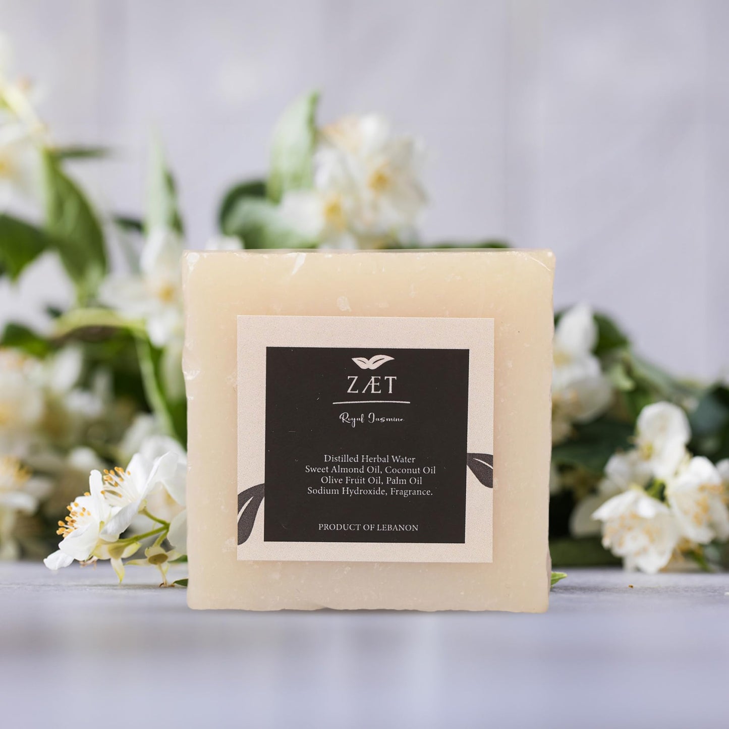 ZÆT 8-Pack Royal Jasmine Bar Soap – Natural Jasmine Extract with Olive Oil and Coconut Oil - Handmade Soap Bar for Face, Body and Hands - Ideal for All Skin Types, Men and Women