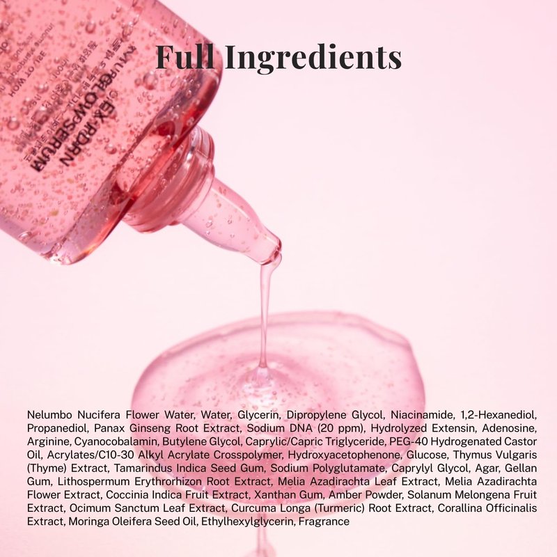 FROM ZERO EX-PDRN Glow Serum, 3.38 fl.oz. Facial Moisturizer for Dry Skin, Rose Scented, Hydration, Broccoli PDRN, Jinseng Exosomes, Vegan Collagen, Niacinamide, Gift for Girlfriend
