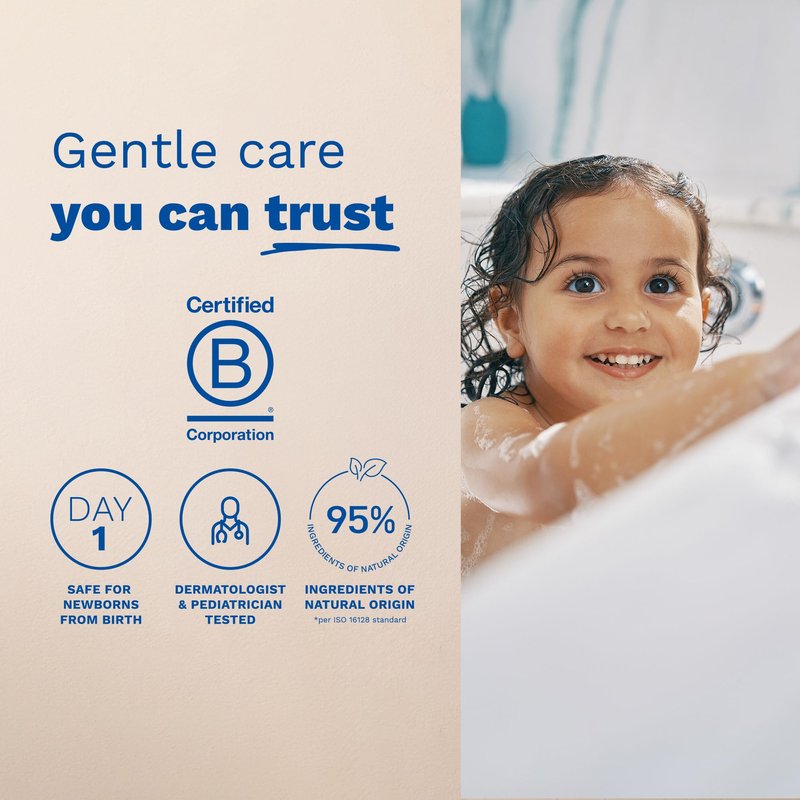 Mustela Gentle Shampoo with Natural Avocado Perseose - Formulated for Babies' and Children's Delicate Hair, Sensitive Skin, and Scalps - Newborn Safe - Various Sizes - 1 or 2-Pack