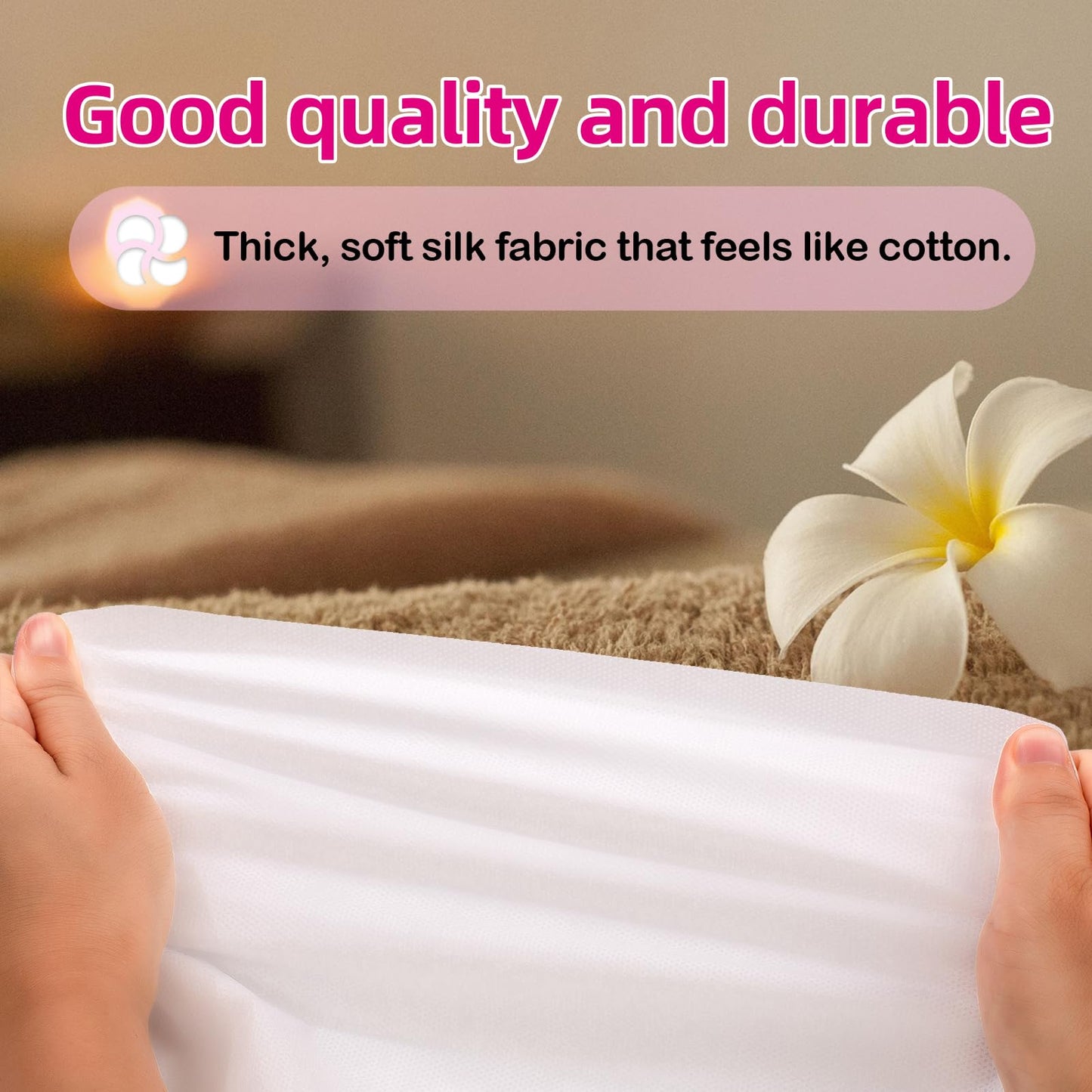 INNOVIO Disposable Face Cradle Covers 300 Count, Medical-Grade, Luxurious, Soft Nonwoven Face Cradle Covers for Massage Table & Chair, 16''*12'' Disposable Headrest Covers
