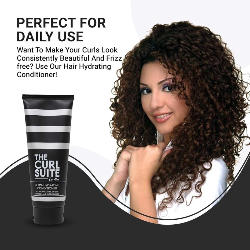 Curl Suite Shampoo & Conditioner Bundle - Paraben & Sulfate Free Hair Care for All Ages