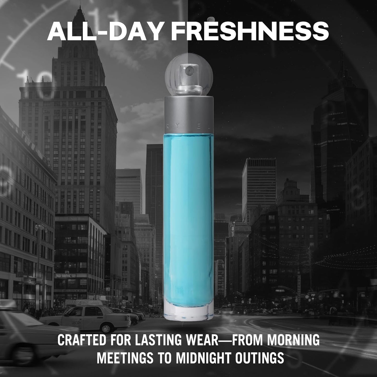 Perry Ellis 360° Eau De Toilette Spray for Men - Long Lasting Cologne with Bergamot, Juniper & Musk - 3.4 fl oz (100 mL)