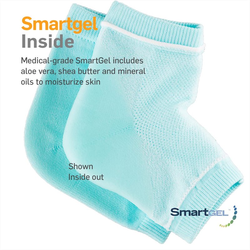 NatraCure Intensive & Vented Moisturizing Gel Heel Sleeve Combo Pack - 1 Pair Each - Day and Night Relief (608-1325-M-RET)