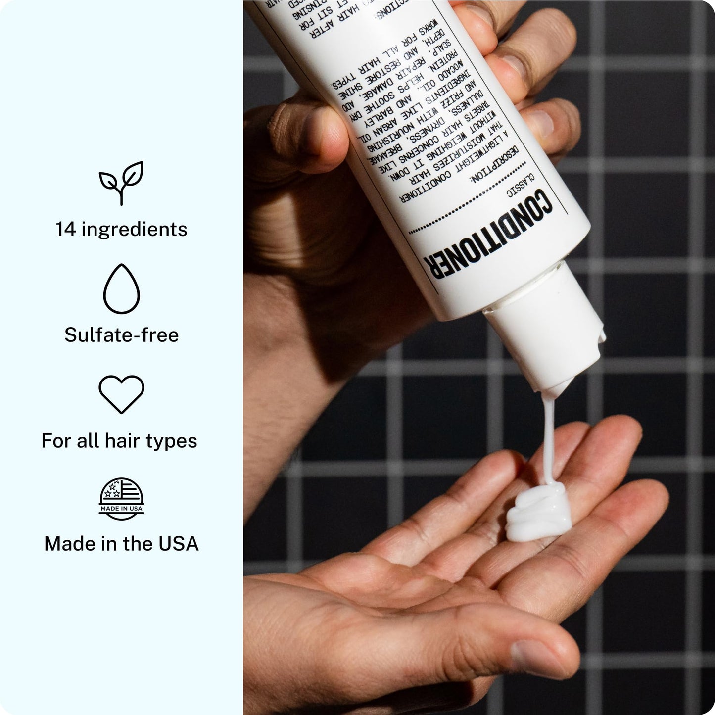 Blu Atlas Mens Conditioner - Hydrating, Nourishing Conditioner for Healthy Hair, All Hair Types