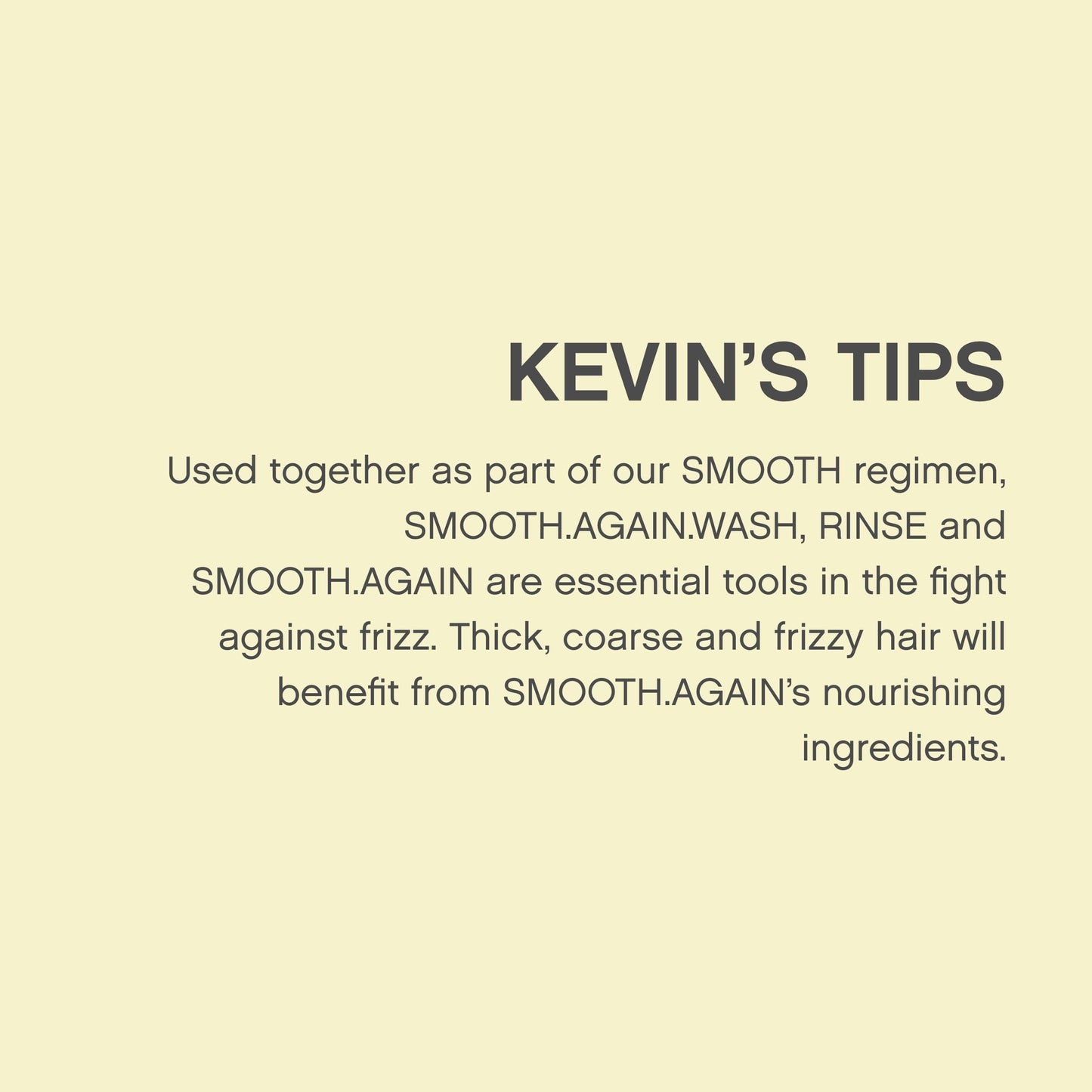 KEVIN.MURPHY SMOOTH.AGAIN RINSE - Smoothing Conditioner - For Thick, Coarse Hair - Hair Repair Conditioner - Sulphate-Free - Shine Enhancing - 250 mL / 8.4 fl oz