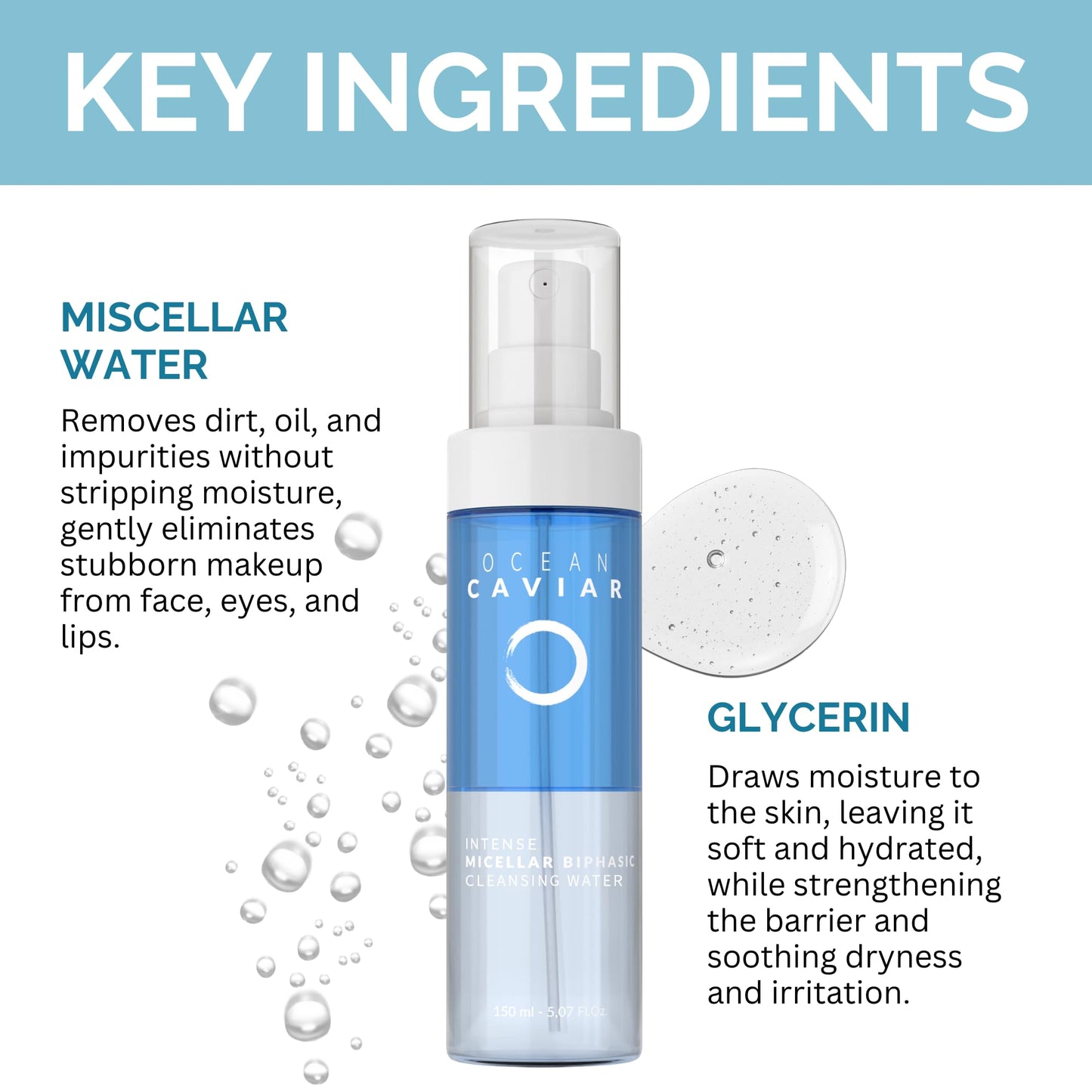 Noche Y Dia Ocean Intense Micellar Biphasic Cleansing Water for Mature Skin - 150mL (5.07 fl oz)