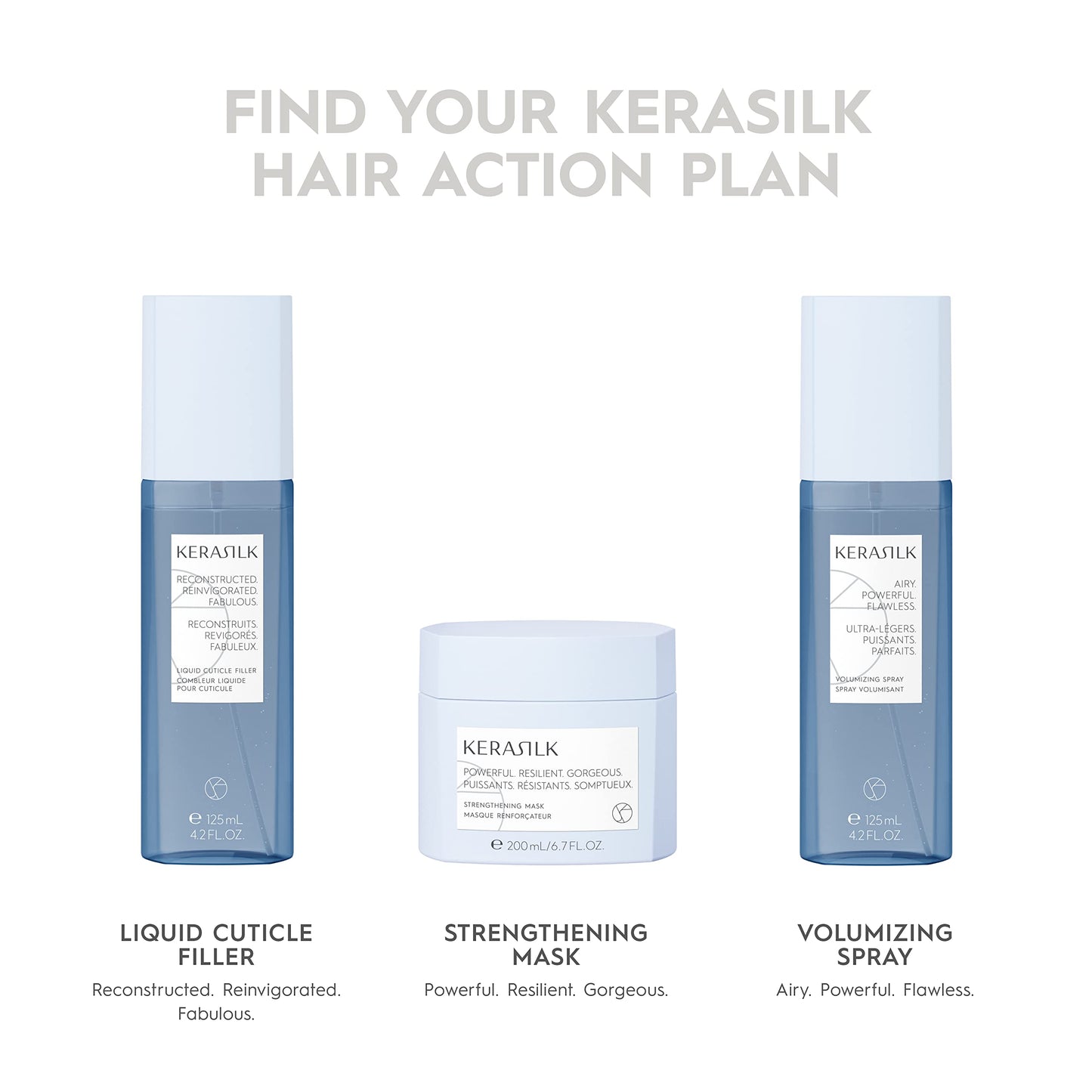 KERASILK Texturizing Finishing Spray | Flexible Hold | Creates Natural Texture, Volume & Body | Anti Humidity Effect | With Heat Protection | 200ml