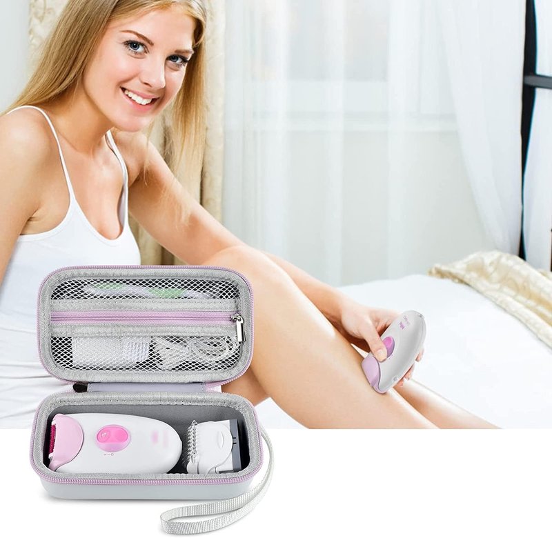 Epilator Organizer Case - Hard Protective Travel Storage Box for Braun Silk-epil 3/3-270 | Mesh Pocket, Holds Accessories