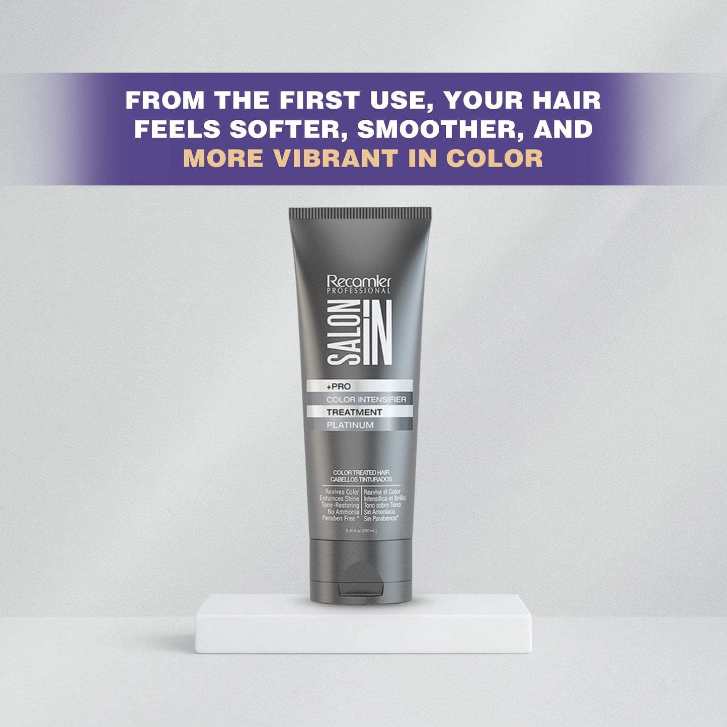Salon In by Recamier | Pearl Beige Color Intensifier Treatment | Hair Mask For Blonde & Light Hair | 8.45 fl oz / 250 ml