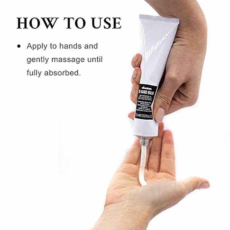 Davines OI Hand Balm - Nourishing Anti-Aging Hand Cream with Antioxidant Roucou Oil | 2.54 Fl Oz