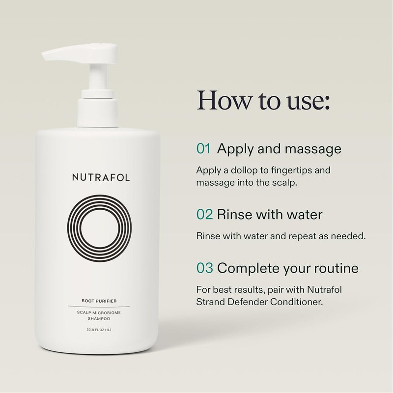 Nutrafol Shampoo - Hydrating Formula for Thinning Hair | Improves Volume & Strength, Color Safe, Sulfate Free