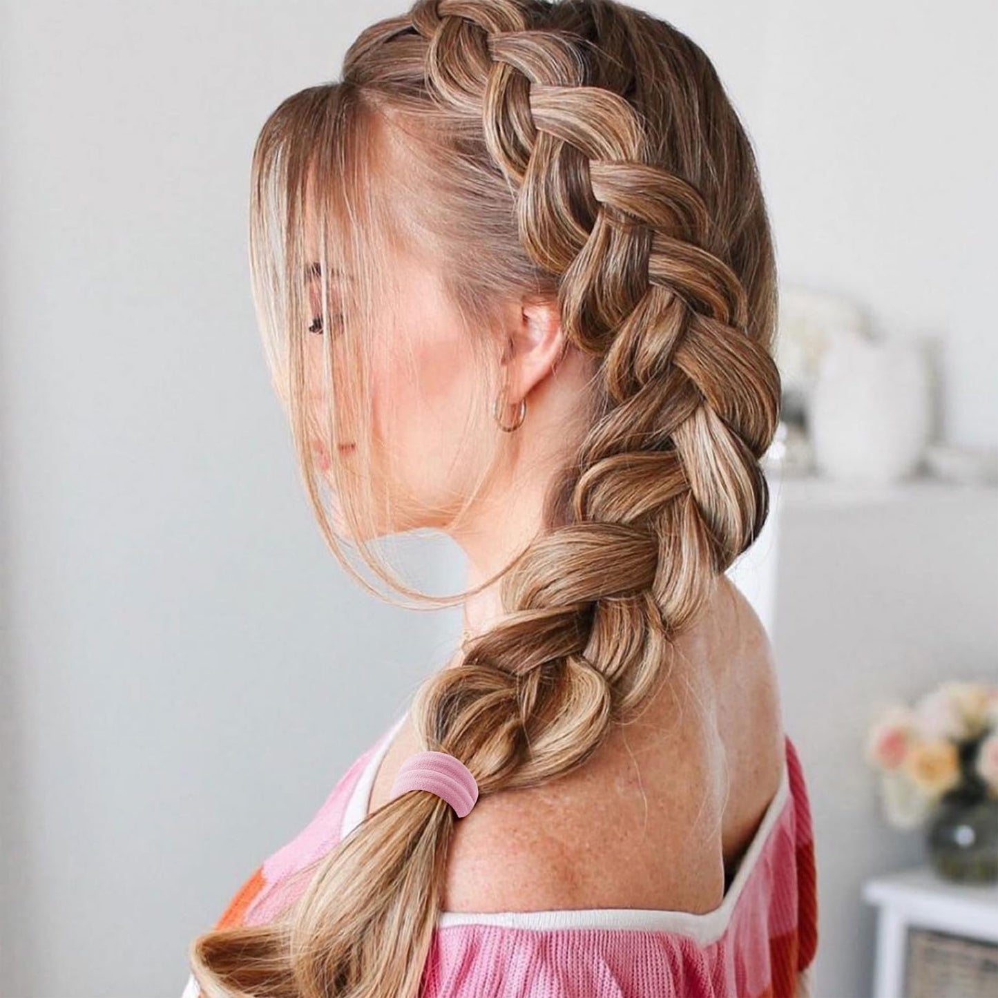 100 PCS Seamless Hair Ties…