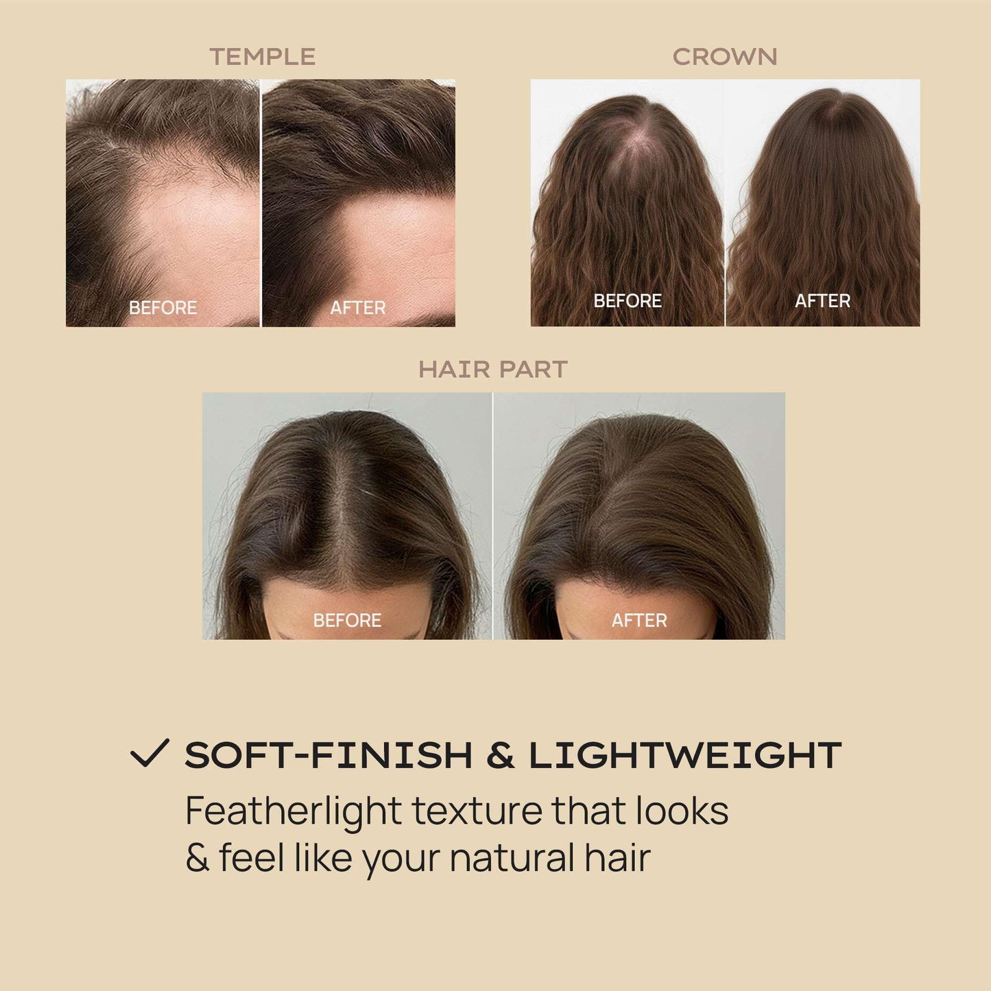 Style Edit Hair Building Fibers for Thinning Hair | Conceals Receding Hairlines, Fine Hair & Bald Spots for Fuller looking hair, 100% Plant-Based Thickening Powder for Men & Women, Light Brown 0.88oz