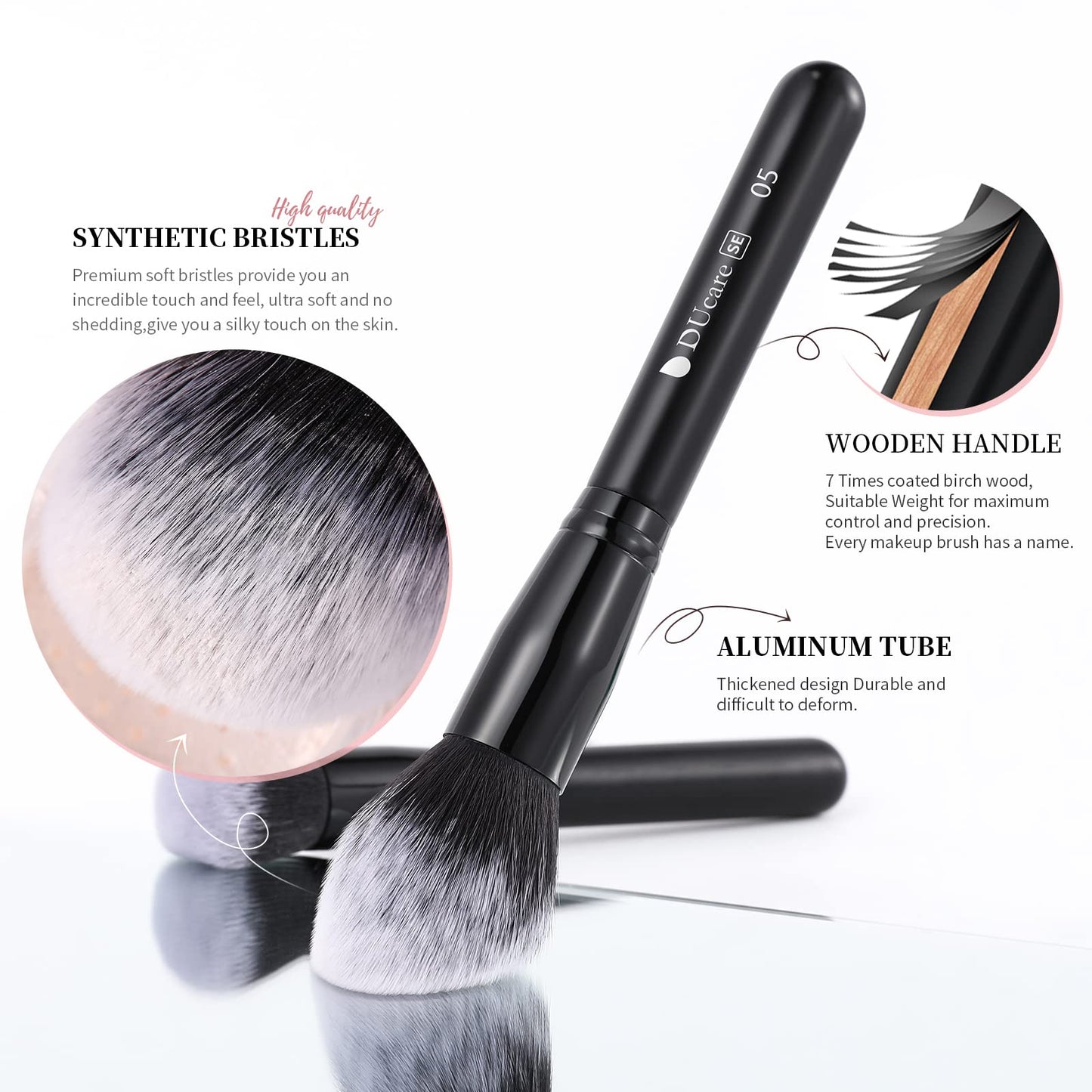 DUcare Professional Makeup Brushes +Makeup Blender Sponge