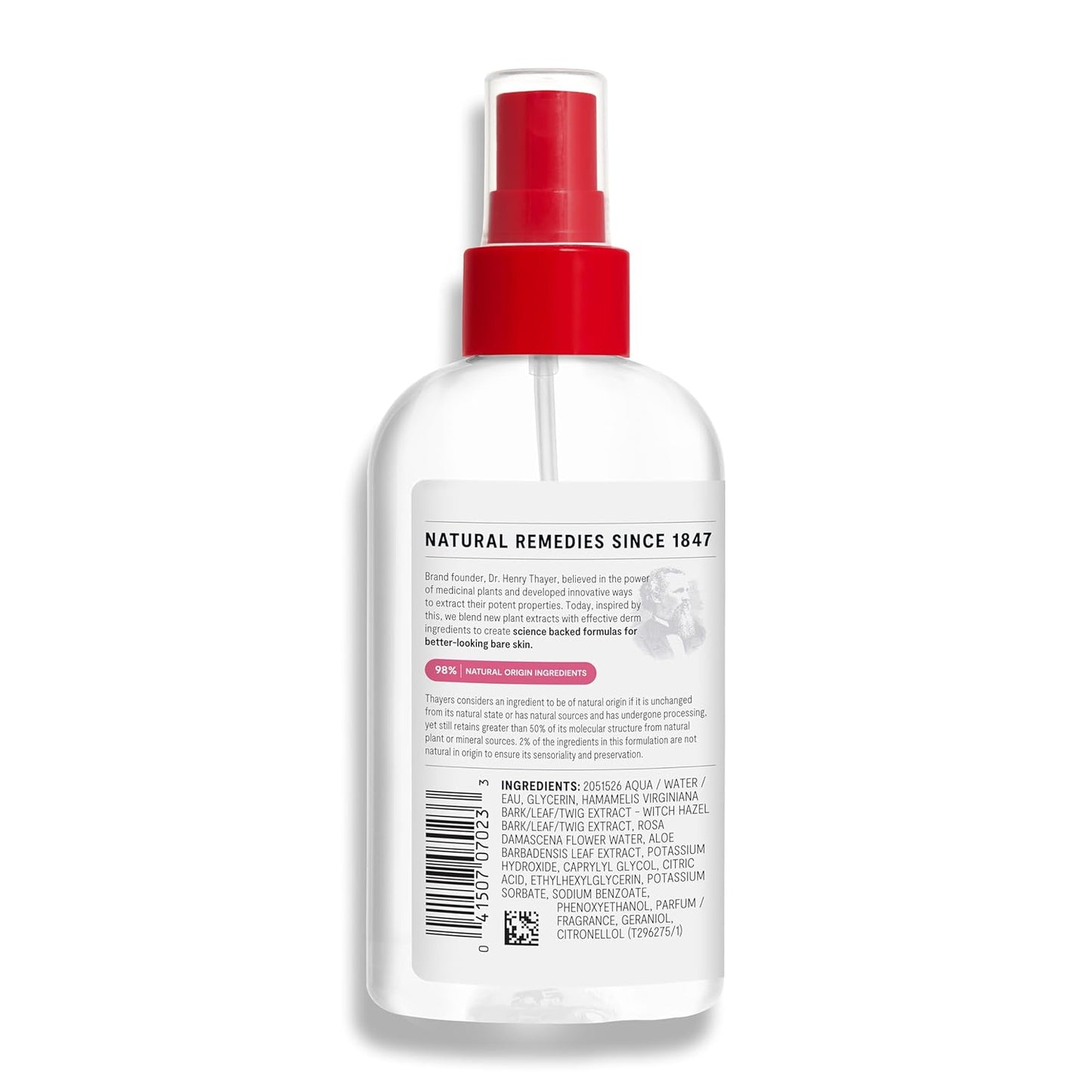 Thayers Witch Hazel Facial Mist Toner - Alcohol-Free, Soothing Aloe Vera & Rose Petal | 8 oz, All Skin Types