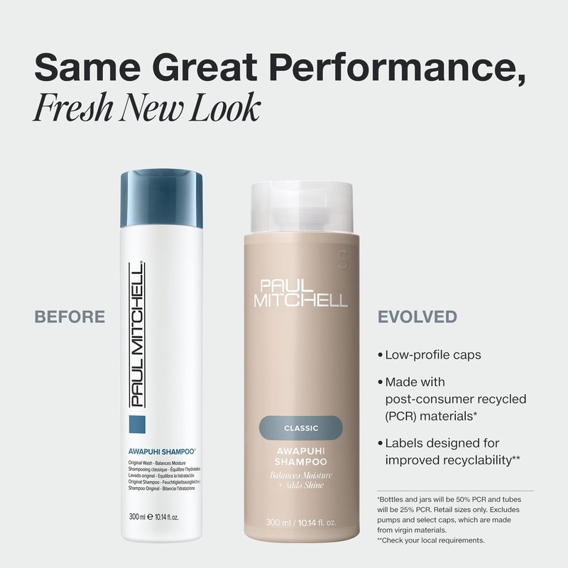 Paul Mitchell Awapuhi Shampoo, Balances Moisture + Adds Shine, For All Hair Types, Especially Fine + Static-Prone Hair, 2.5 fl. oz.