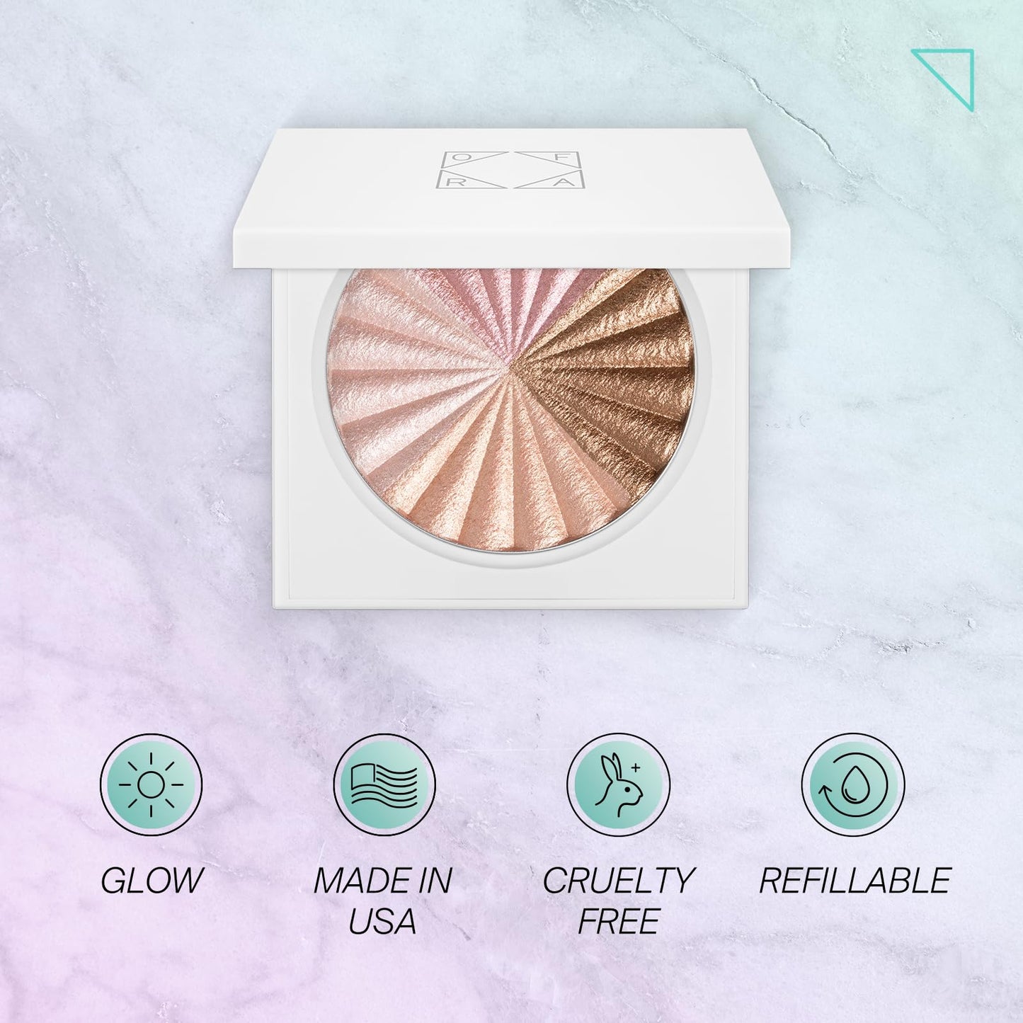 OFRA Highlighter Powder, Soft Glow Face Illuminator, Pillow Talk